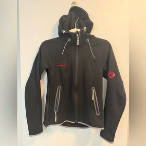 Mammut Children’s Unisex Black Hooded Zip Up Winter Jacket